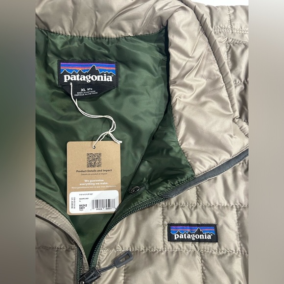 Patagonia Men's XL Nano Puff Insulated Vest Seabird Grey NWT Puffer - Picture 5 of 8